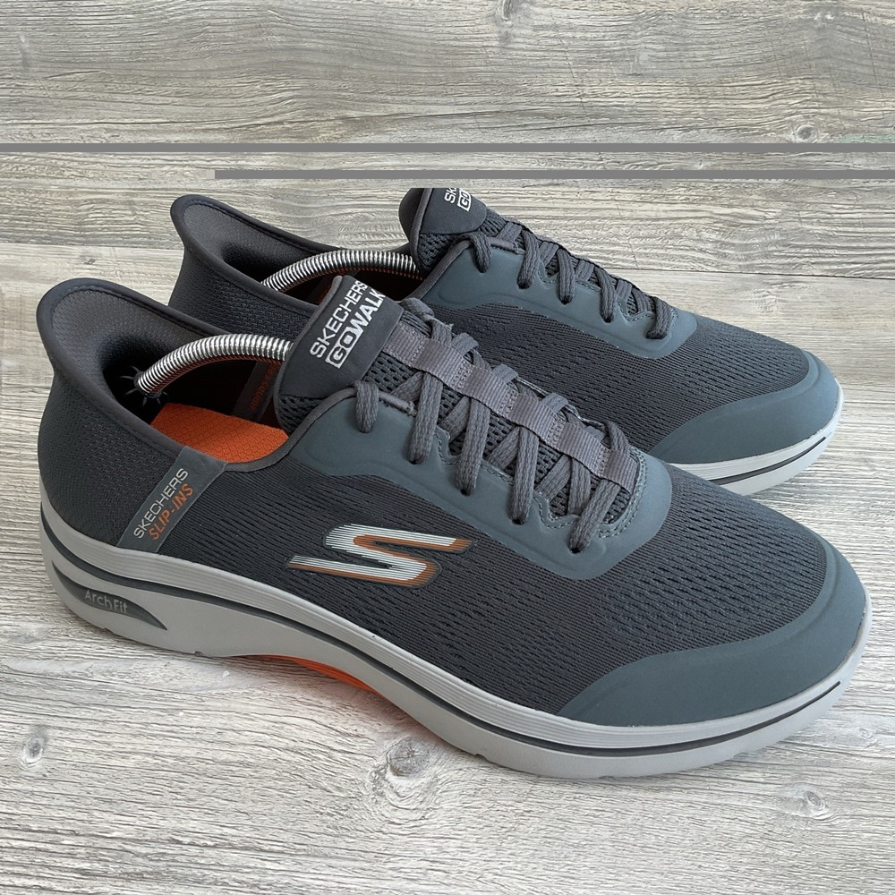 Skechers Slip-ins Go Walk Arch Fit Shoes Shoe 216602 WW Mens 12 4E Extra Wide